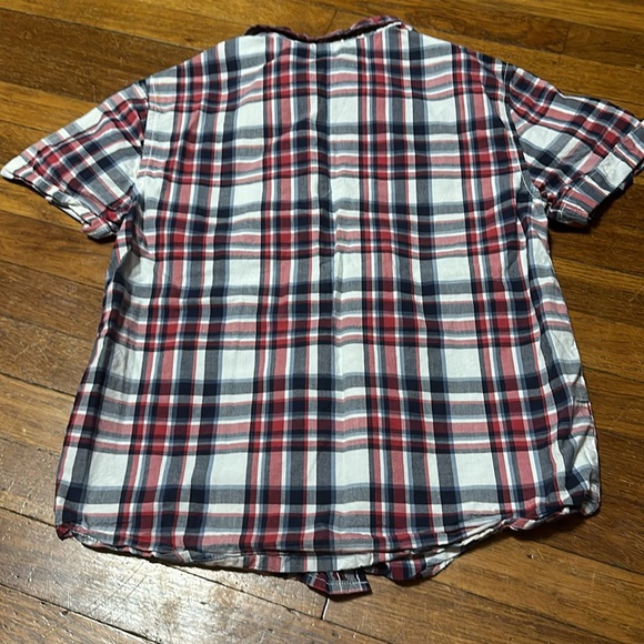 Gymboree Boys Plaid Button Front Shirt, Lg (10/12) - Picture 3 of 3